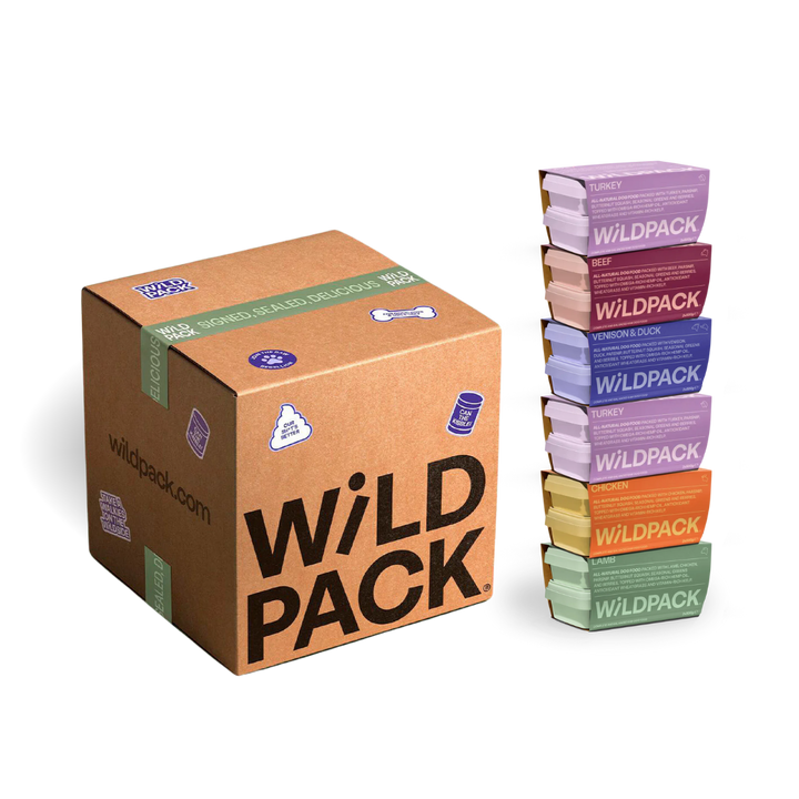 WiLD PACK Raw Dog Food Trial Box (6kg Sampler of 5 Recipes)